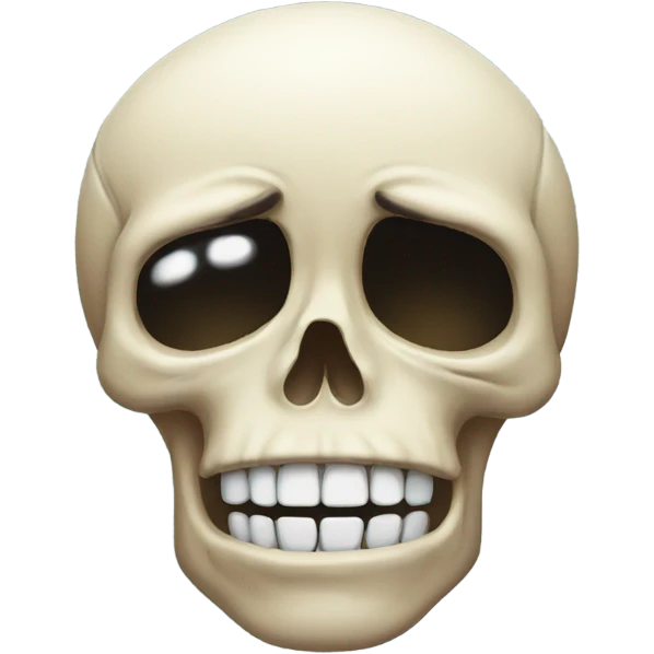 Skull crying  emoji