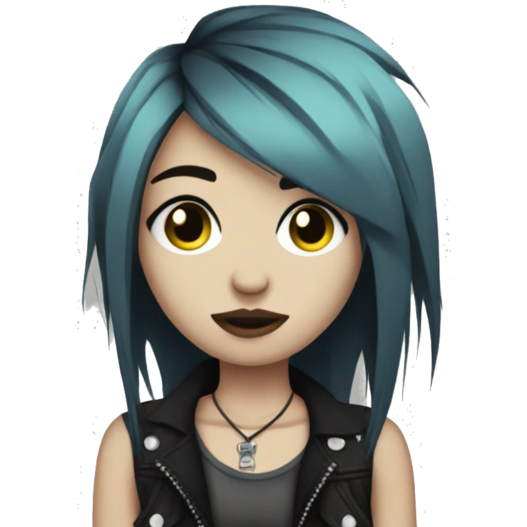 grunge emo punk girl emoji