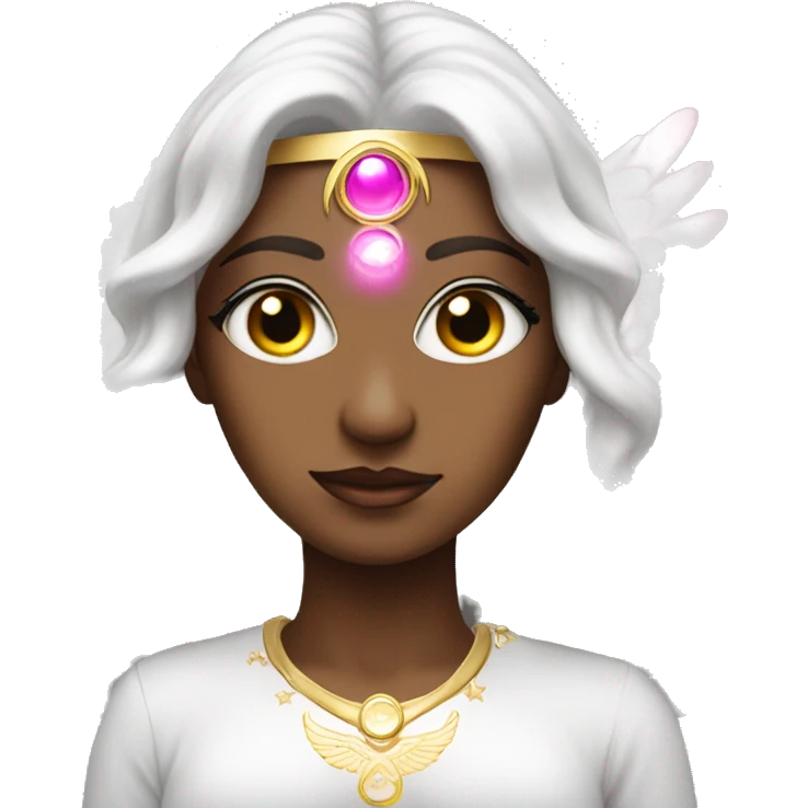 angelic diva pink third eye emoji