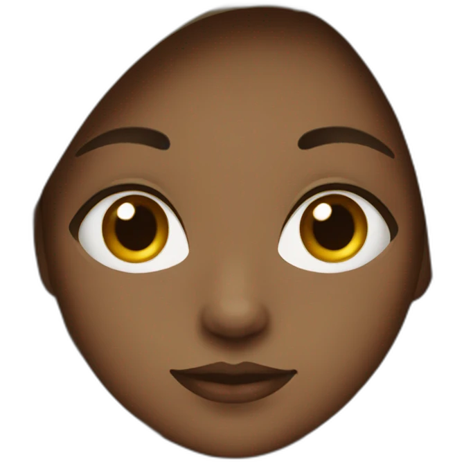 Darker girl with medium hair  emoji