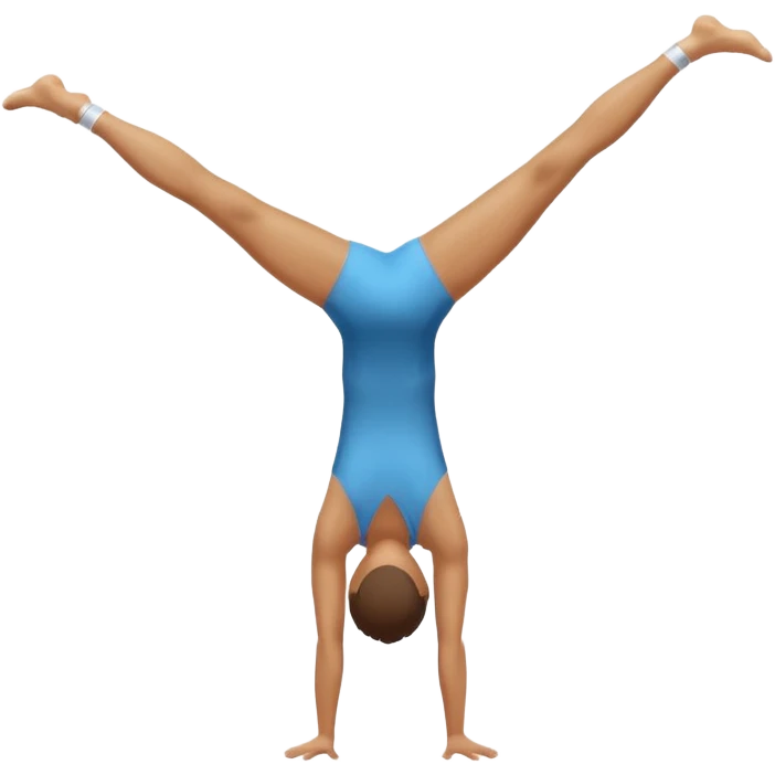 Gymnast doing a handstand emoji