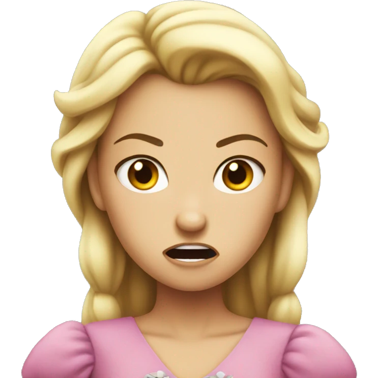 Princess angry  emoji