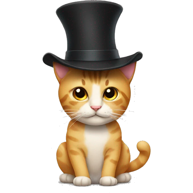 Cat with a hat emoji