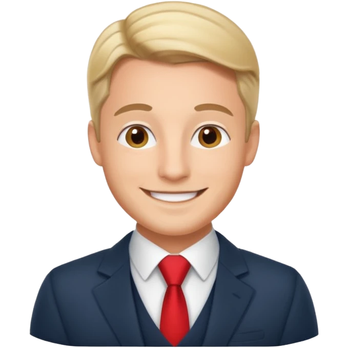 the swiss chris (banker influencer), looking professional emoji