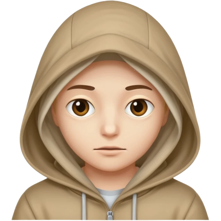 Une personne mystérieuse sous capuche emoji