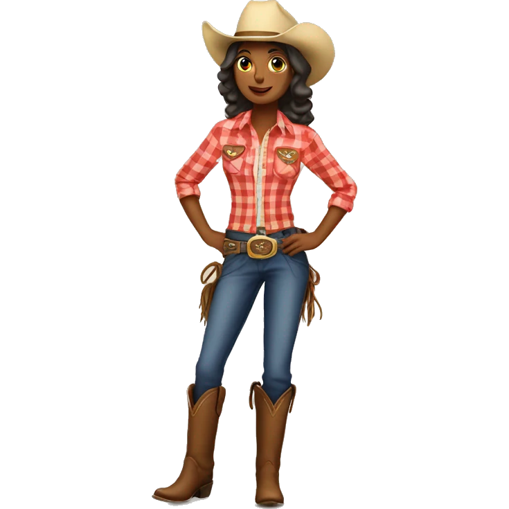 Country cowgirl emoji