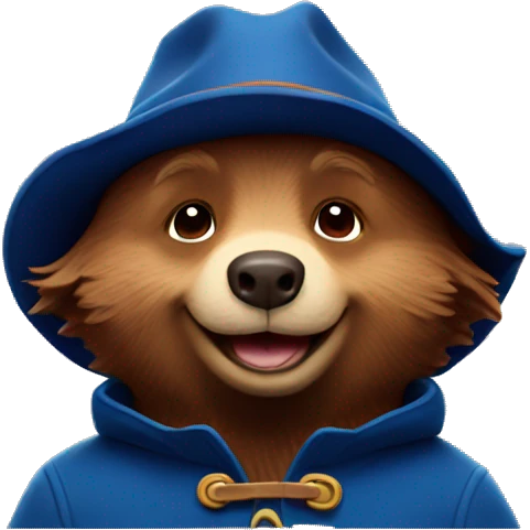 Paddington smiling emoji