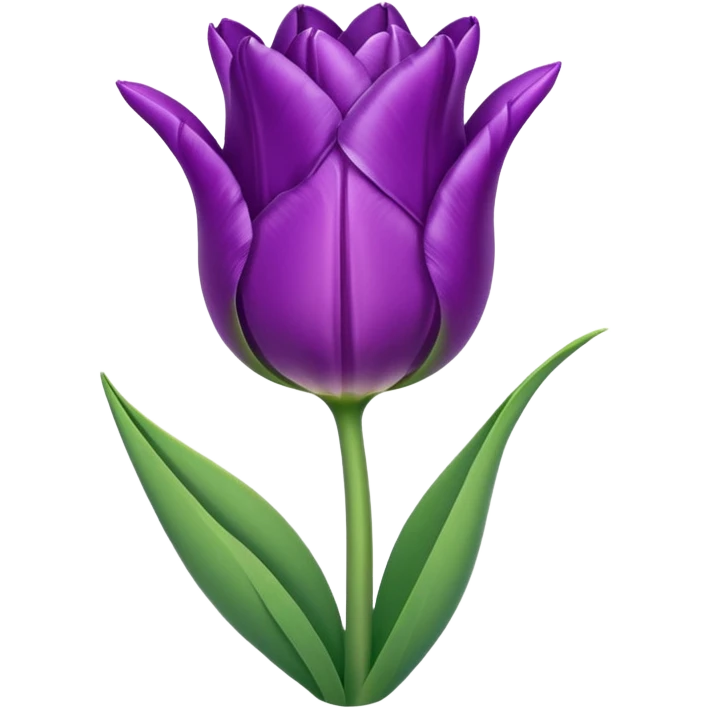 purple tulip emoji