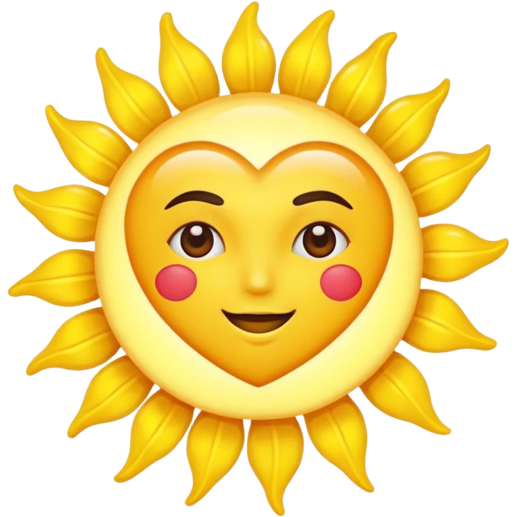 heart sun emoji
