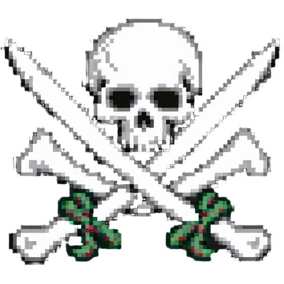 pirate flag with skull and crossbones, jolly roger emoji