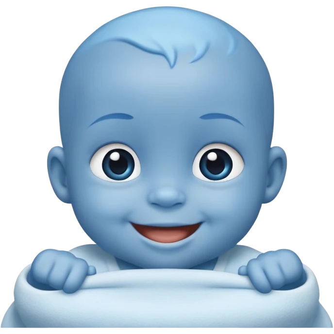 blue toothed baby emoji