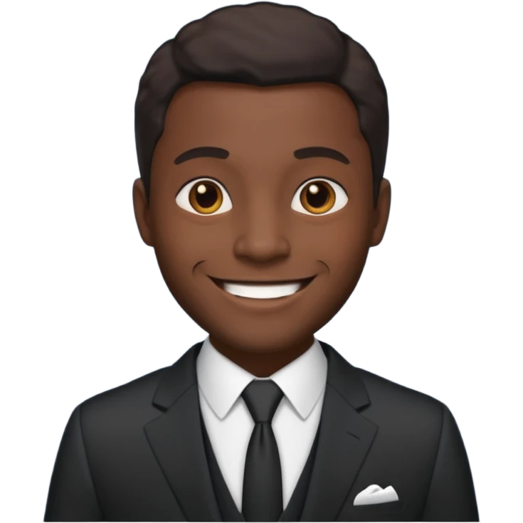 black king with suit emoji