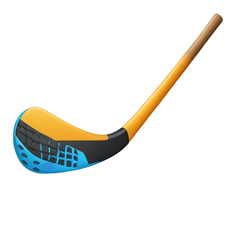 field hockey stick emoji