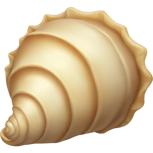 Beige shell emoji