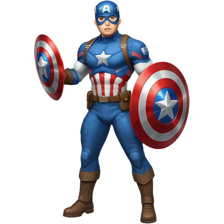 Captain America superhero full body emoji