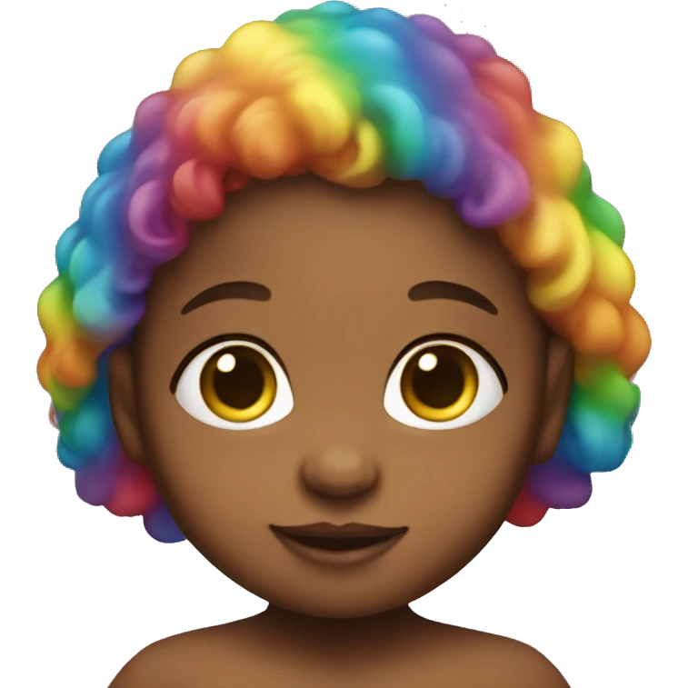 Rainbow skin baby  emoji