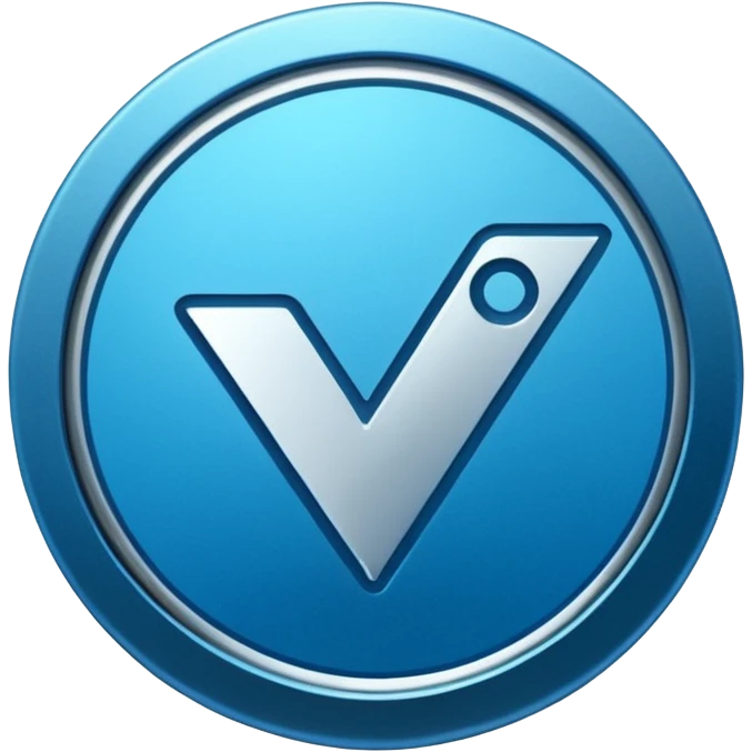 A blue tick ✅ verification badge with a rough outer body for my tiktok account emoji