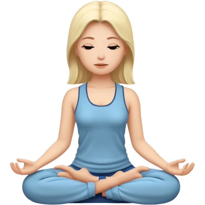 명상하는 여자 emoji