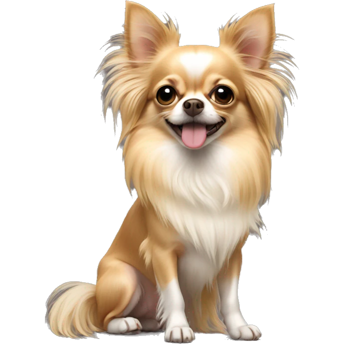 Long haired chihuahua emoji