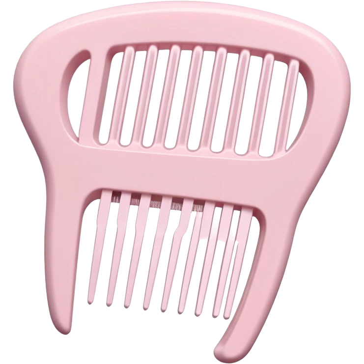 pale pink tangle teezer comb emoji