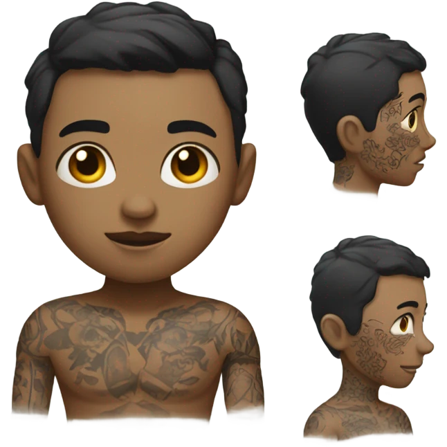 NEUTRO SHORTY WITH AL HIS TATTOS  emoji