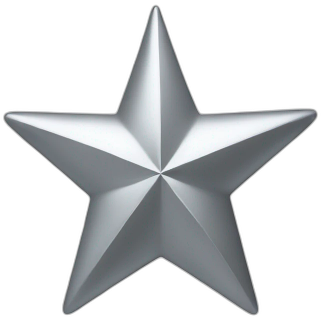 Silver star emoji