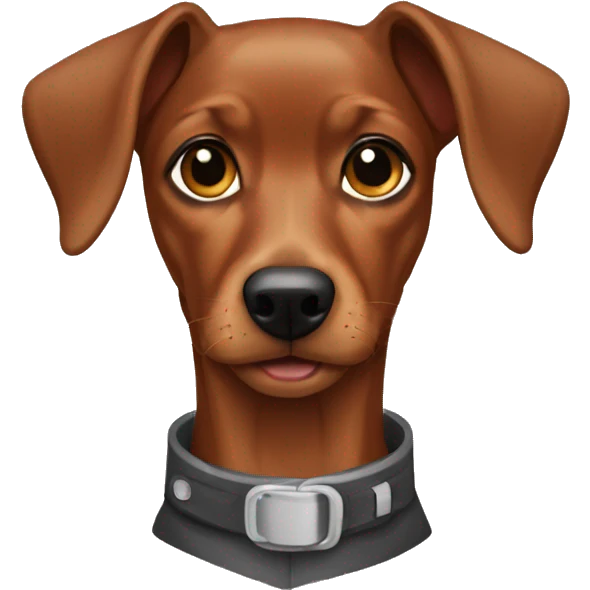 Homem e cachorro pinscher emoji