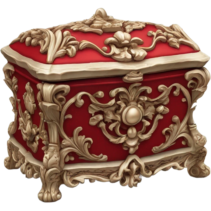 rococo red jewelry box emoji