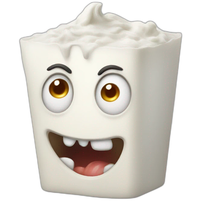 scary dairy emoji