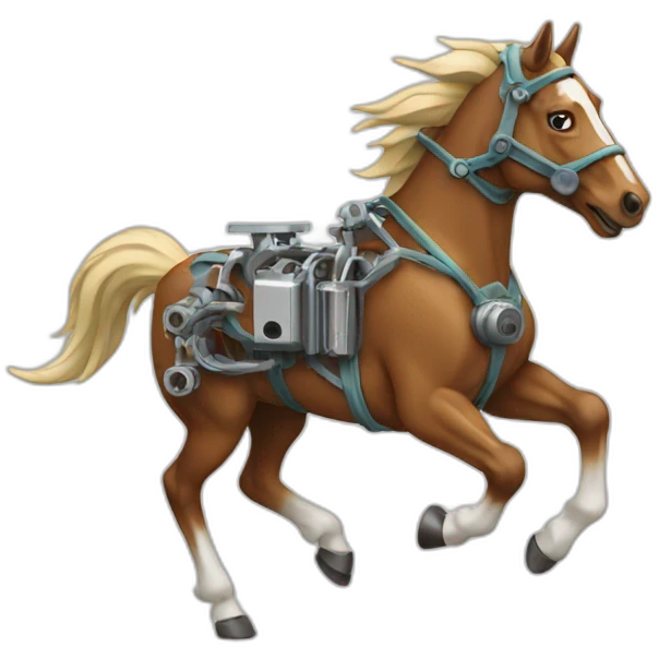 Mechanical Engineering running horse emoji