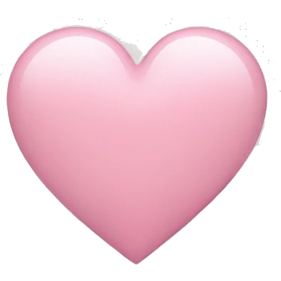 Light pink heart emoji