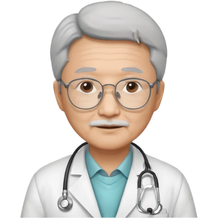 asian physician older emoji