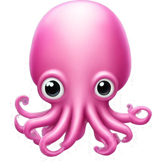 Pink squid emoji