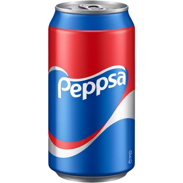 simplistic emoji of a Pepsi can, minimal details, bold colors, no text emoji