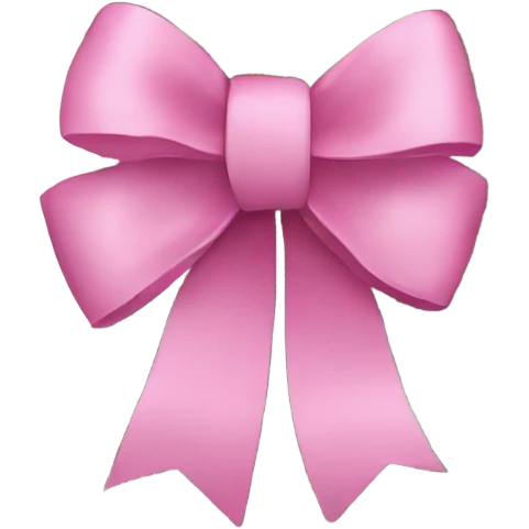 Money stacked with a pink bow emoji