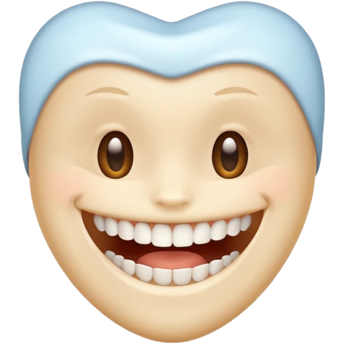 teeth without face emoji