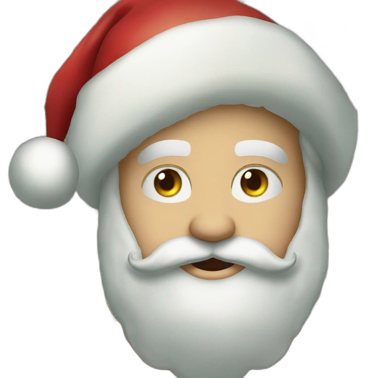 Santa Claus is a dollar in the eye emoji
