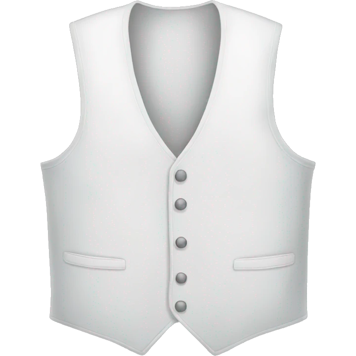 White cotton vest  emoji