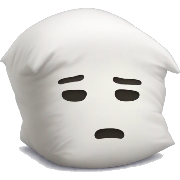 cartoon head buried in pillow emoji