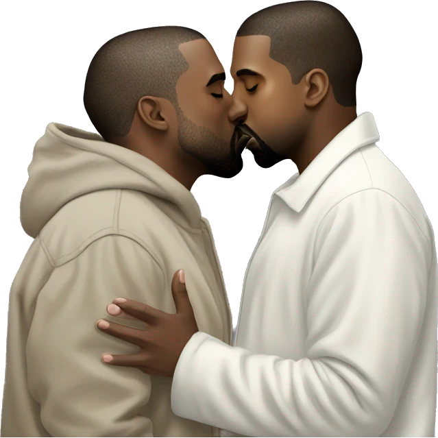 Kanye kissing Kanye kissing Kanye kissing Kanye  emoji