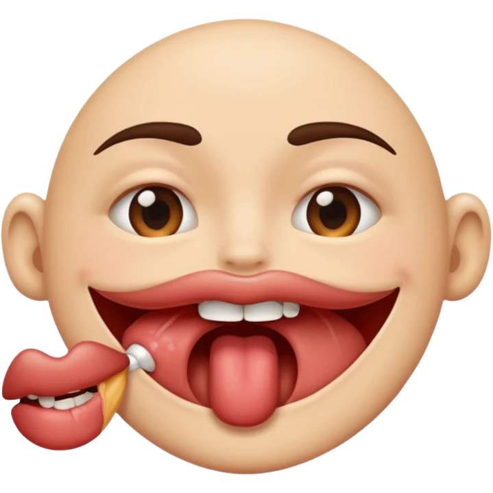 Lip bite emoji