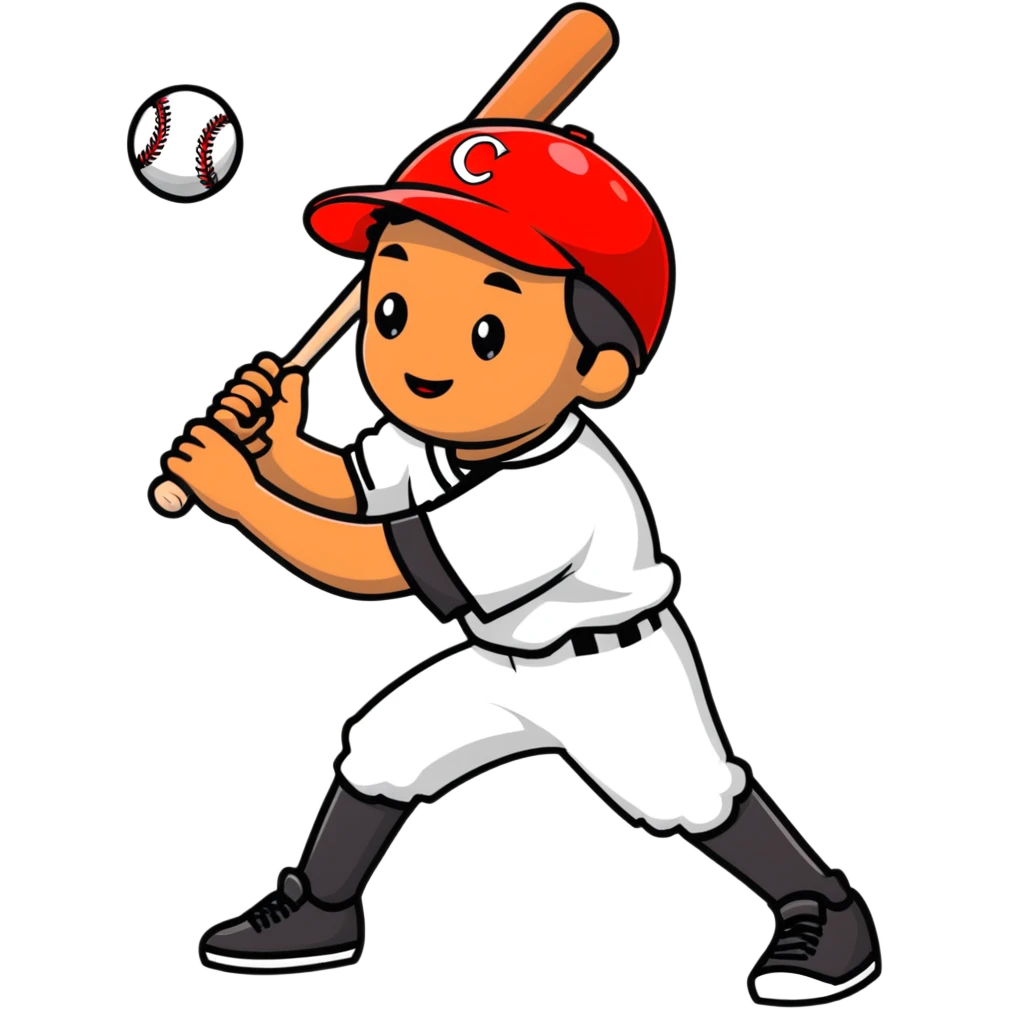 Cuban boy playing baseball emoji