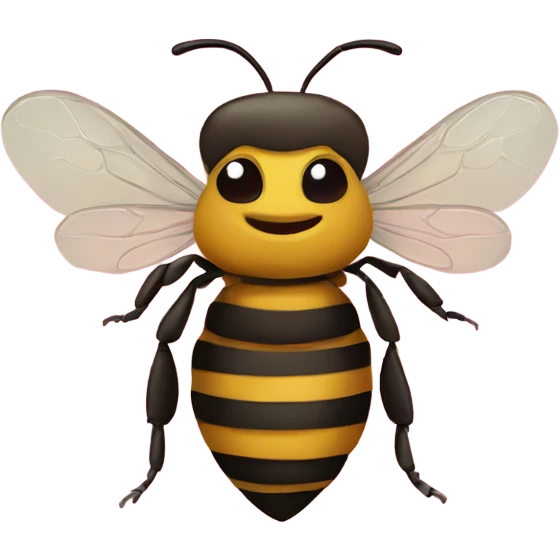Honeybee heart emoji