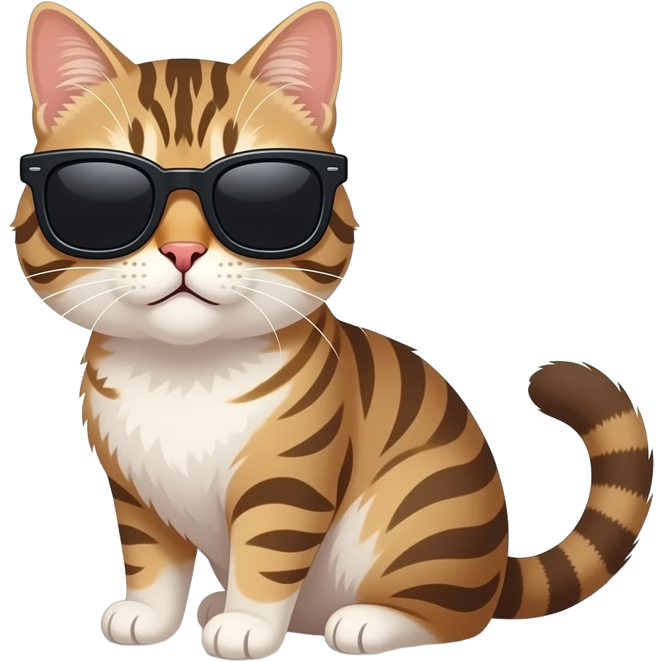 Cat wearing sunglasses emoji