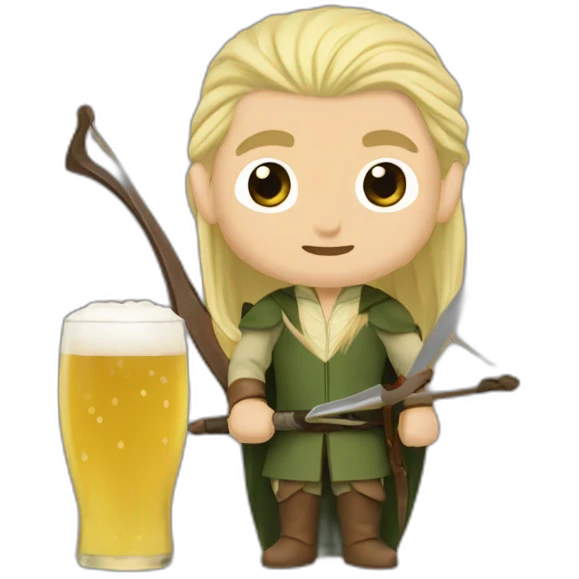 Legolas à l'apéro emoji