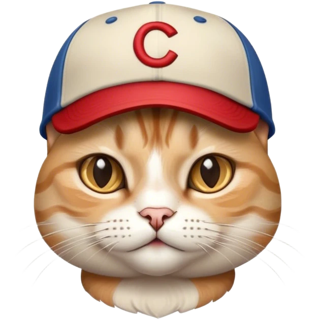 Baseball hat  cat emoji
