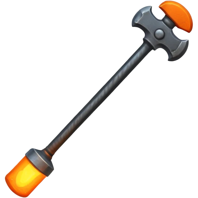 hot metal rod, iron, blacksmith emoji