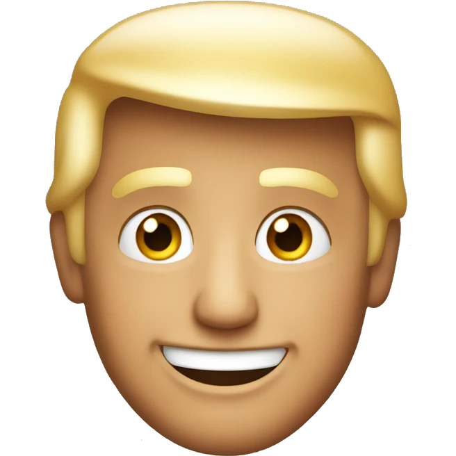 Smiling Donald trump emoji