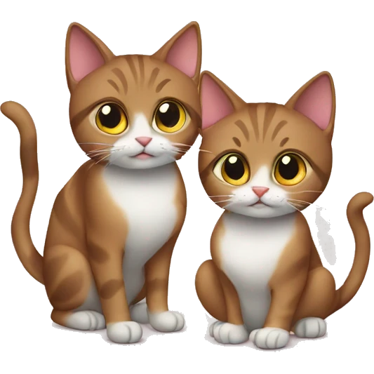 A cat couple emoji