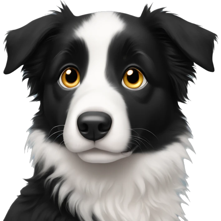 Border collie puppy eyes emoji
